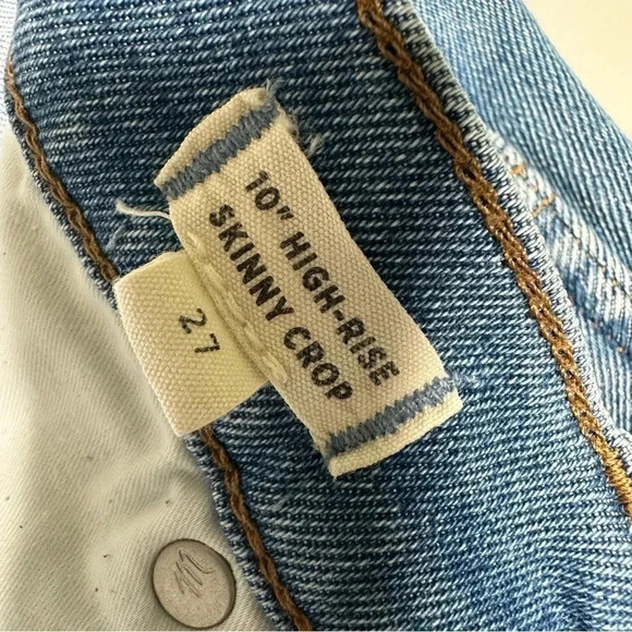 Madewell NEW!! 10” High Rise Skinny Crop Jeans Size 27 - Picture 6 of 12